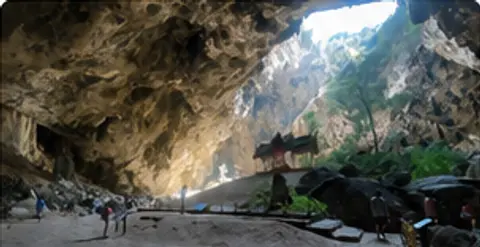 Light in a mystic cave