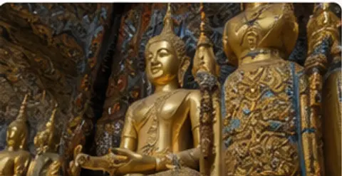 The gently smiling Buddha